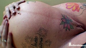 lilly points her nude pregnant toes for foot fetish fun