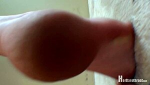 lilly points her nude pregnant toes for foot fetish fun