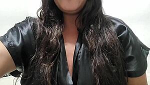 Paty's Huge Hairy Latina Pussy and Ass Gape Wide