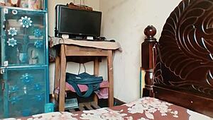 Indian stepsis shocked by bro bent over doggystyle homemade group bang!