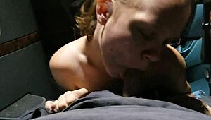 Wife shadebunny loves gulping mouthful cum in the truck