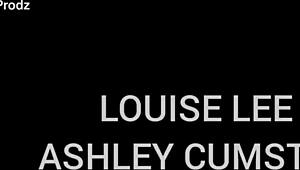 Louise Lee chokes Ashley Cumstar on food porn lesbian gagging milk overflow deepthroat domination