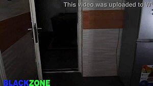 in the bedroom, the ebony beauty teases her stepbrother during their intimate homemade casting session