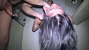 Brunette Amateurs Deepthroat Facefuck and Rimjob Roughly