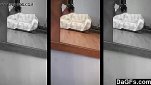 come closer, watch me grope these small tits in the mirror