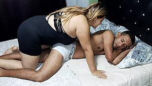 ella wakes me for delicious oily footjob pleasure