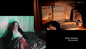 check out this bbw brunette with big naturals playing alan wake 2 naked