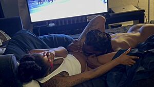 Loyalty licks ebony teen pussy clean of every cum drop