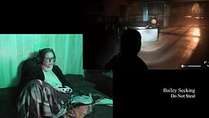 check out this bbw brunette with big naturals playing alan wake 2 naked