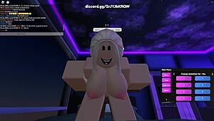 Blonde Roblox whore begs for your thick cock inside her now?
