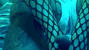 sexy nylon footjob with leggings tease