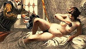 Vintage Hairy Pussy in Retro Erotic Display