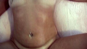 OILED Milf Housewife Gets Shaved Cunt POUNDED and Creampied Gaping Close Up!