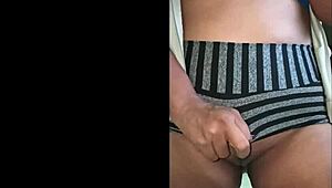 Wife's clothes ripped in wild striptease frenzy