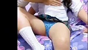 so just netflix? can't stay long, folks wait at home after school prof... ends in hardcore creampie