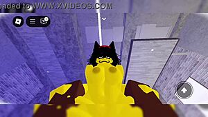 big tits big ass femdom crushes that yellow creature hard