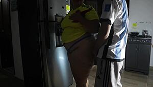 colombiana rides argentino cock hard after match doggystyle cum tits 💦😍