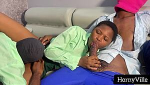 What if horny ebony students fucked big cocks after school threesome