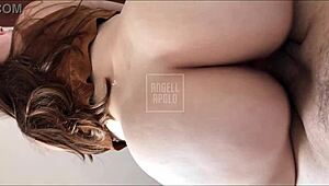 Pretty young submissive Latina with big ass and natural tits kneels for fetish play complete video