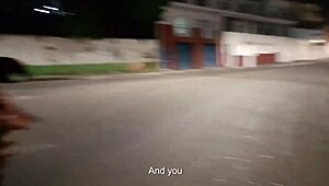 stranger bends me over alley for outdoor pov street sex