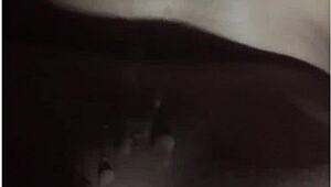 arab milf teases shaved pussy asshole before interracial cumshot