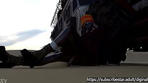 Scarlet rams monster cock deep into anna's sexy tight ass