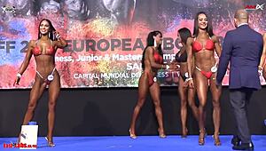 European Bikini Champs 162cm Final Showcases Hot Asses And Tits In Tight Swimsuits