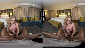 vr fun teases with big black monster cock stretching petite rory knox in lingerie stockings