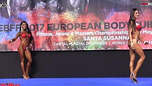 European Bikini Champs 162cm Final Showcases Hot Asses And Tits In Tight Swimsuits