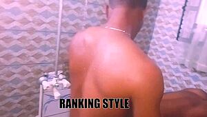 slay queen ebony bbw fucks boss big cock in bath muff dive