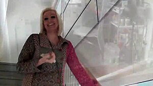 hot MILF spots slut on street, drags her home for rough FUCK