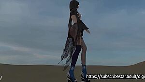 Scarlet rams monster cock deep into anna's sexy tight ass