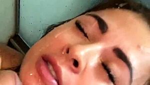 Hot Latina Milf Silvana Lee Rides Cock Cowgirl Shower Cum Mouth Doggystyle!