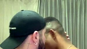 muscular brazilian bodybuilder takes unknown gym stranger's huge cock up her ass for first time