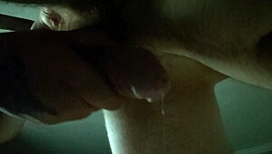 Amateur couple's bent over ass fingering leads to thick cumshot