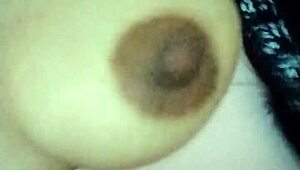 Latina Fingers Juicy Tits in Grandma's Living Room