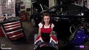 Tera Link hot car mechanic blowjob and sex, extra services now!