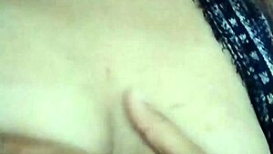 Latina Fingers Juicy Tits in Grandma's Living Room