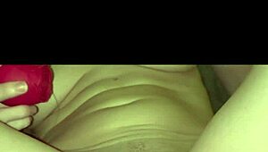 Cute Blonde Milf Fingers Dripping Pussy To Intense Orgasm With Toy After Bath