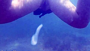 Underwater Creampie While Swimming After Cumming Inside Wet Pussy