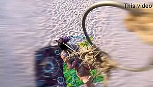 hey check this barista ep2 morena teasing on the coconut tree 🌴😏👀