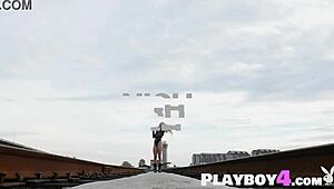 big tits latina milf strips outdoors hot 🔥🍑