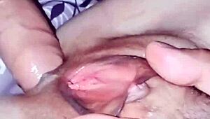 Skinny mature latina enjoys powerful homemade sex with big cock up close.