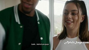 Coach exposes sophia burns' floozy girlfriend in mmf creampie paternity taboo twist