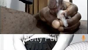 watch this hot latina milf's shaved pussy take massive cum tribute