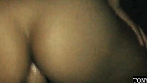 Neighbor's anal moans ignite passion while buddy works night shift