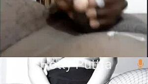 watch this hot latina milf's shaved pussy take massive cum tribute