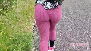 damn that ebony with huge ass in leggings running alone thru forest 🍑🏃‍♀️🌲