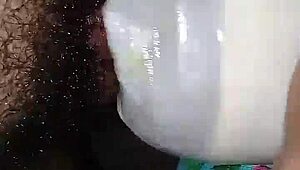 Amateur arab moroccan slut takes dirty homemade monster cock pussy pounding