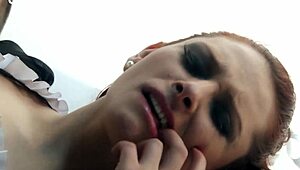 Colombian redhead slut turns photo session into wild fucking with small tits bouncing